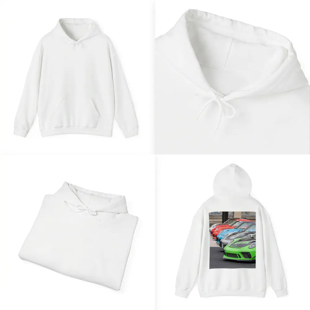 Porsche GT3 RS Cars Lined Up Track – Hoodies