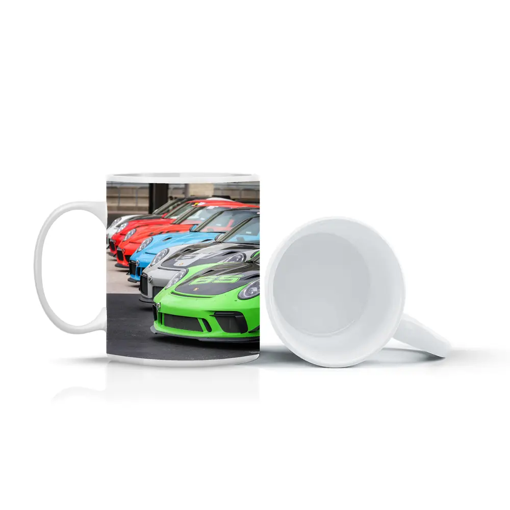 Porsche GT3 RS Cars Lined Up Track – Mugs