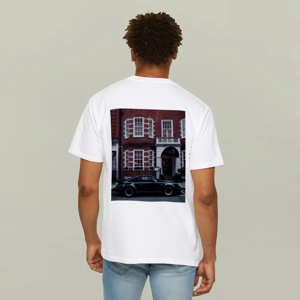 Black Porsche 911 Turbo London Street – T-Shirts