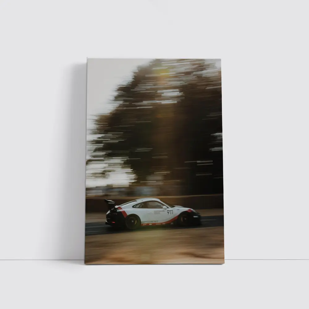 Porsche 911 GT3 Racing Motion Blur – Wall Art