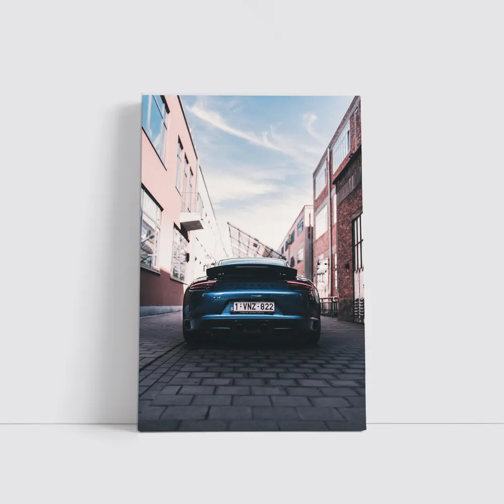 Porsche GT3 Rear View Urban Alley – Wall Art