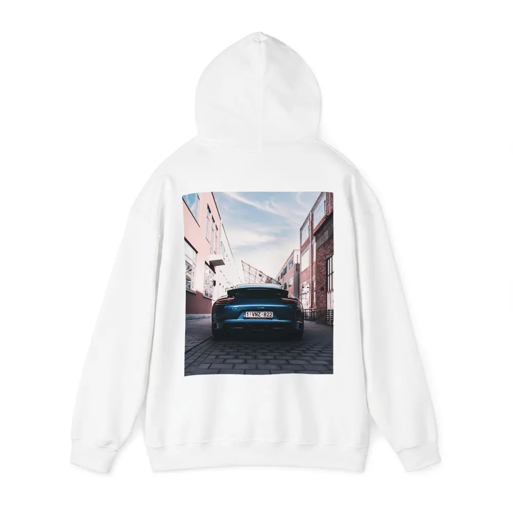 Porsche GT3 Rear View Urban Alley – Hoodies
