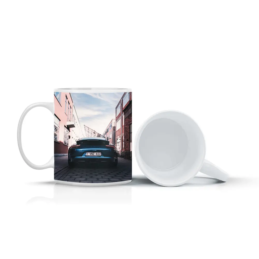 Porsche GT3 Rear View Urban Alley – Mugs