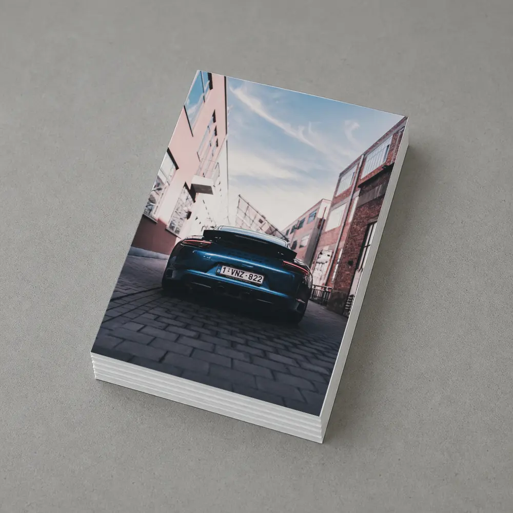 Porsche GT3 Rear View Urban Alley – Postcards