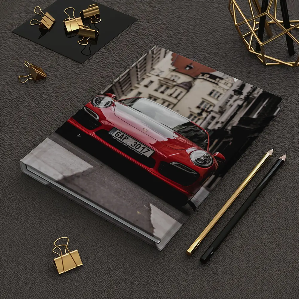Red Porsche 911 Prague City Street – Notebooks