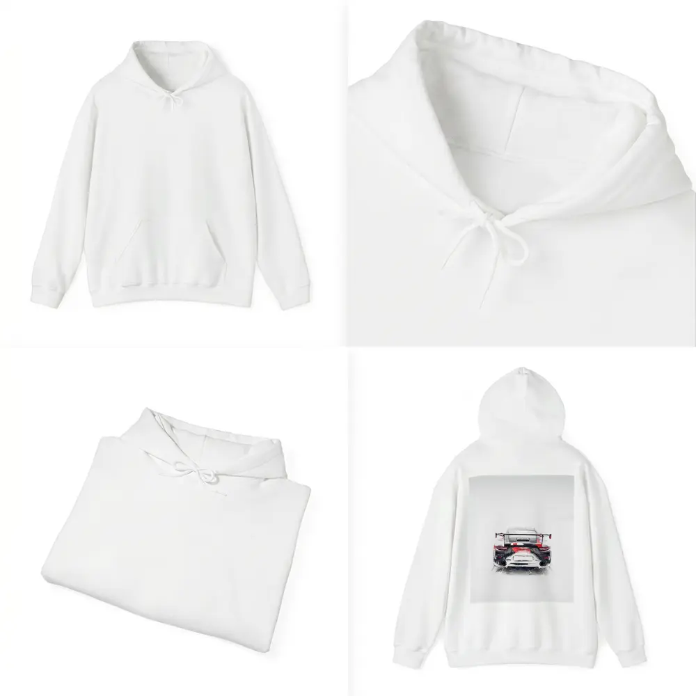 Porsche 911 GT2 RS Snow Winter Rear – Hoodies
