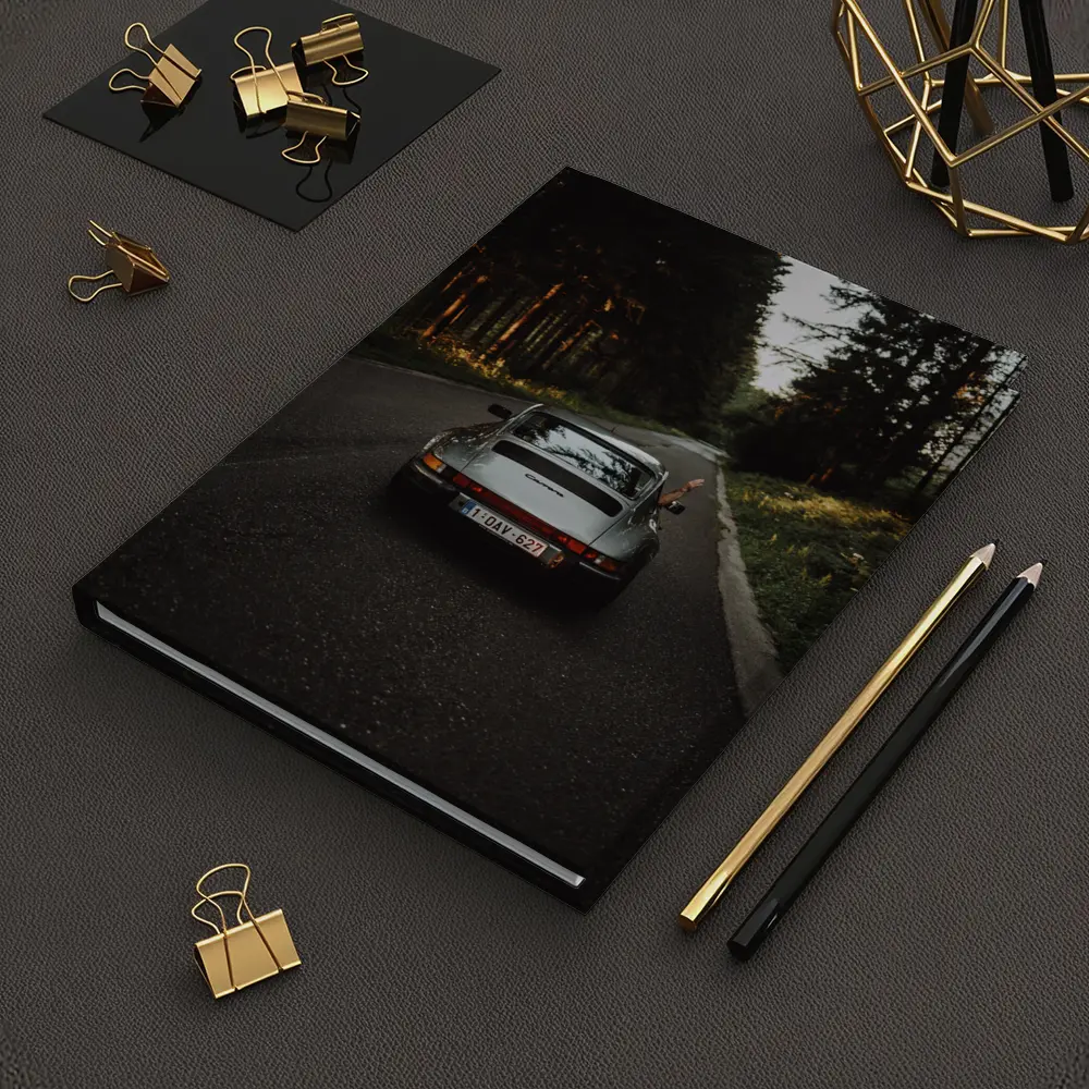 Porsche 911 Carrera on Forest Road – Notebooks