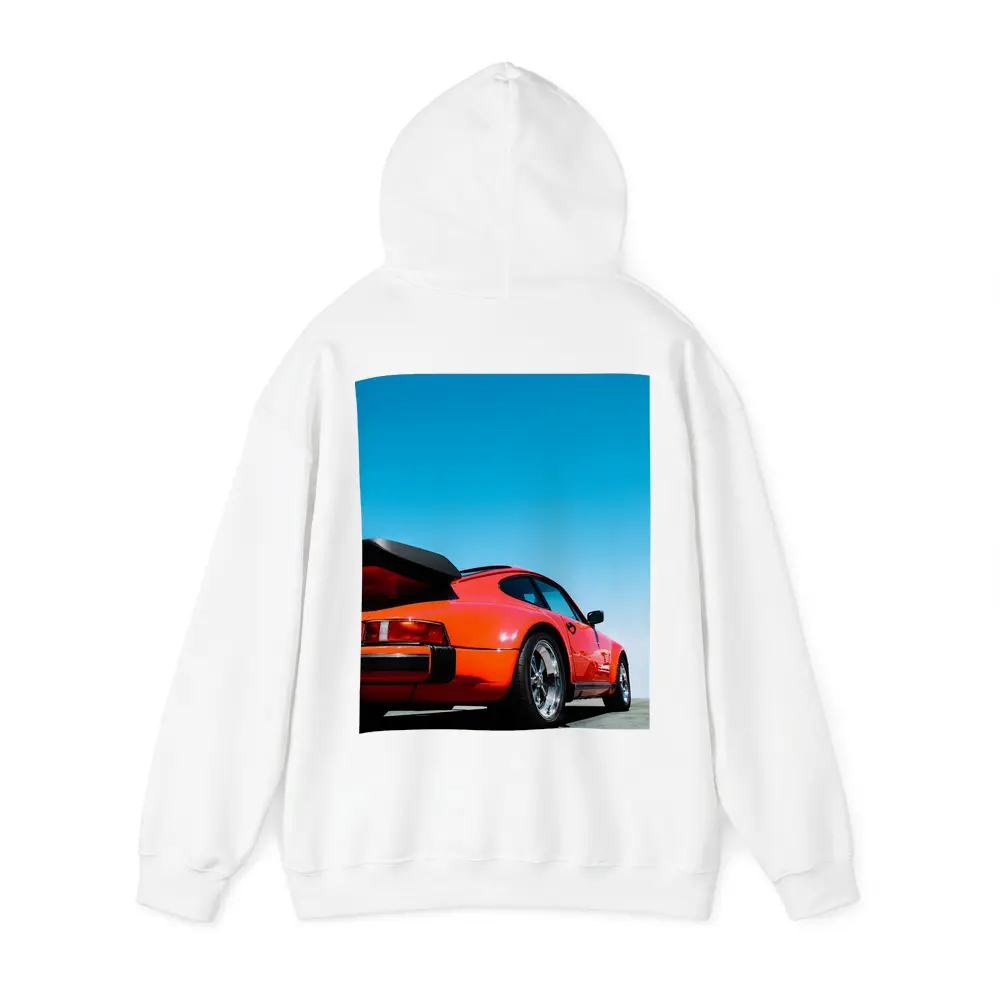 Porsche 911 Orange Sports Car Blue Sky – Hoodies