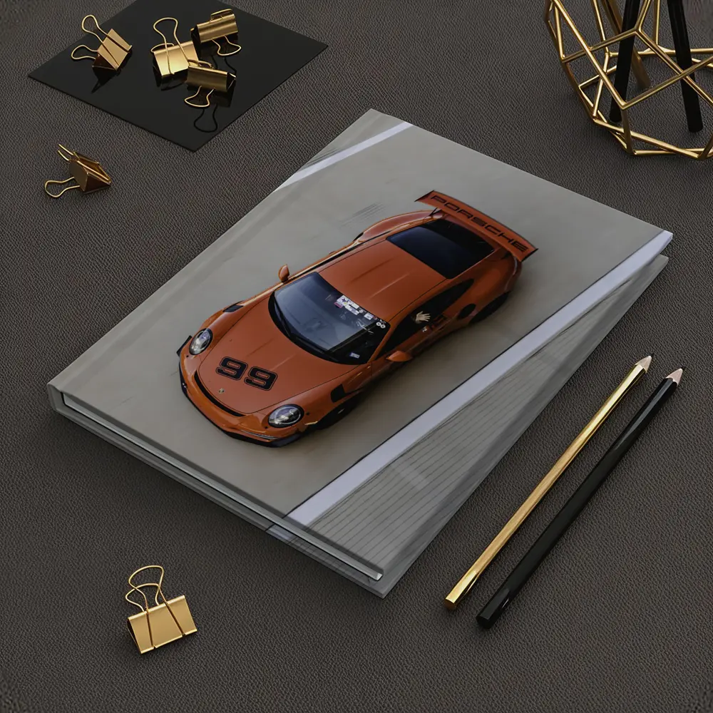 Porsche 911 GT3 Orange Race Track – Notebooks