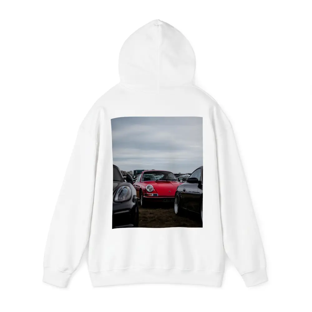 Red Porsche 911 Classic Car Meet Outdoors – Hoodies