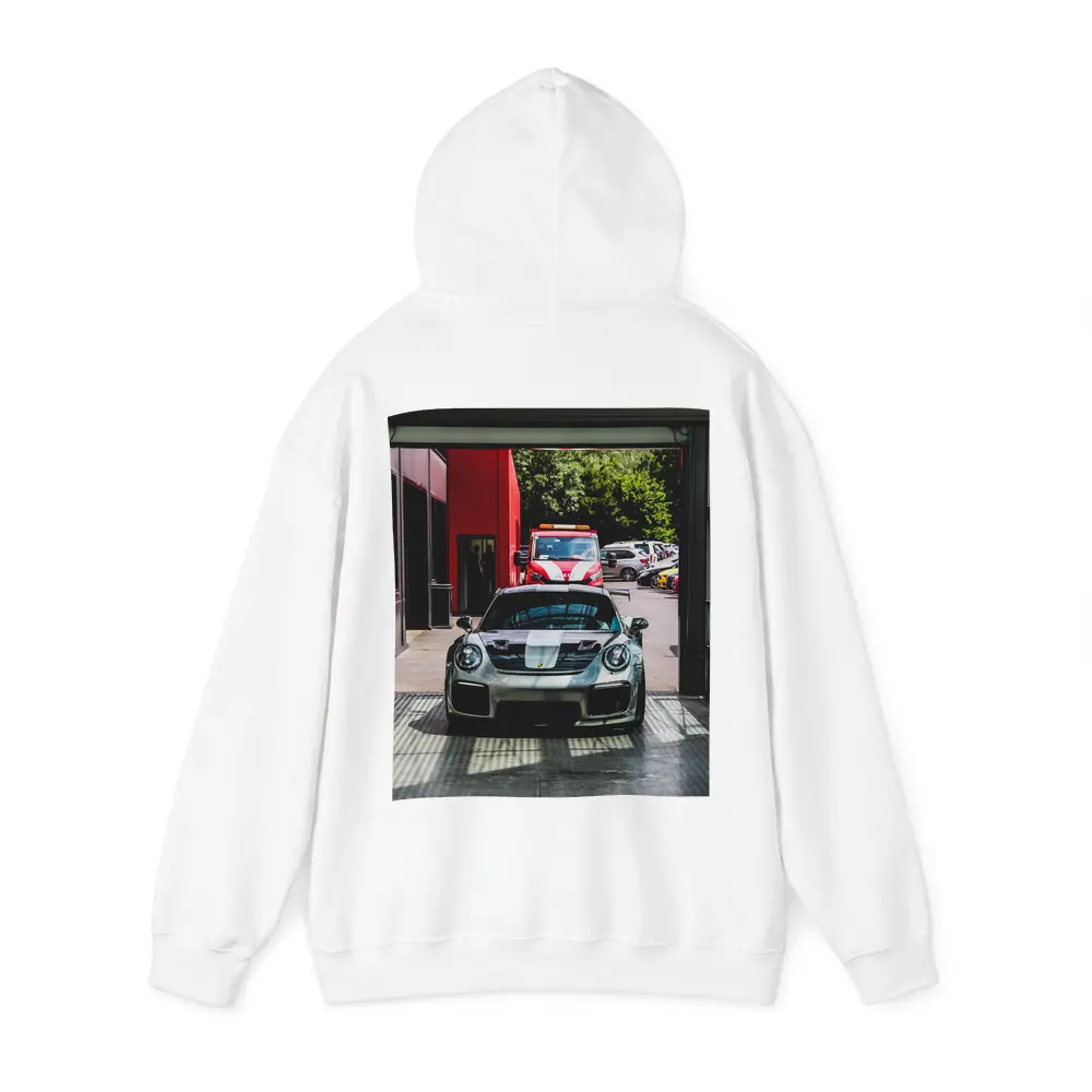 Porsche GT2 RS Silver Inside Garage – Hoodies