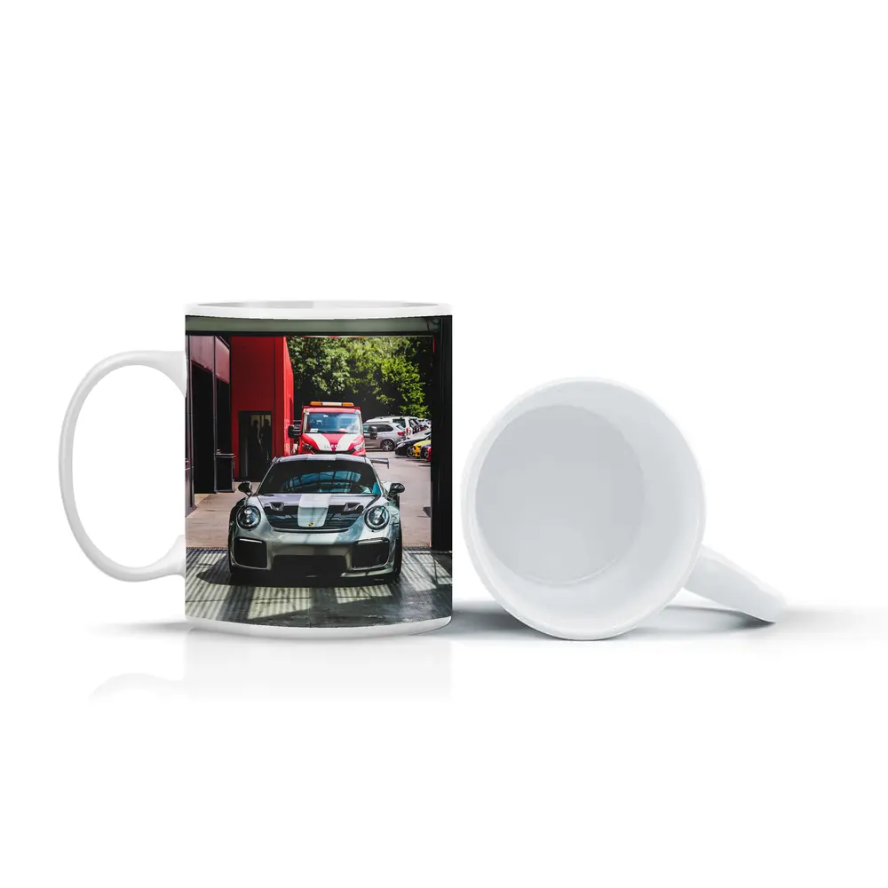 Porsche GT2 RS Silver Inside Garage – Mugs