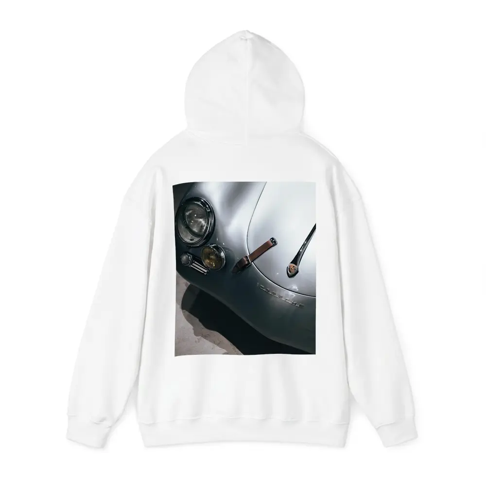 Classic Porsche 356 Silver Front Detail – Hoodies