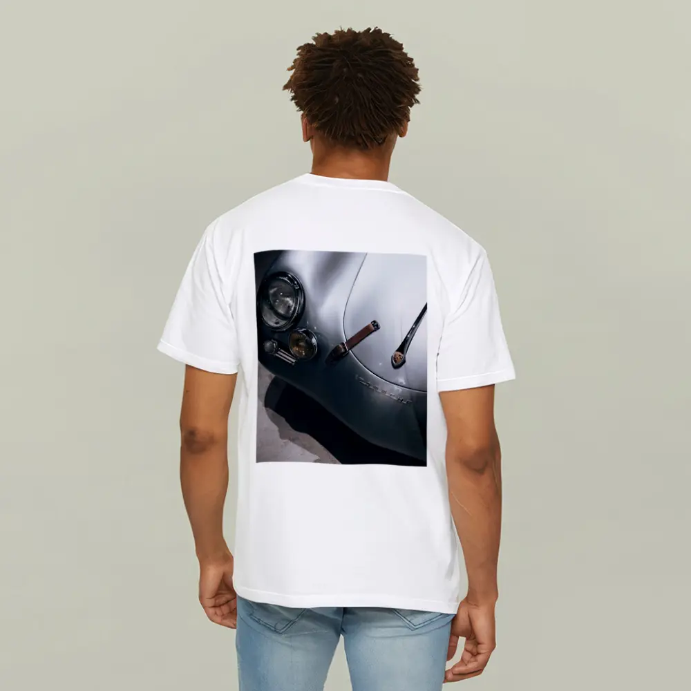 Classic Porsche 356 Silver Front Detail – T-Shirts