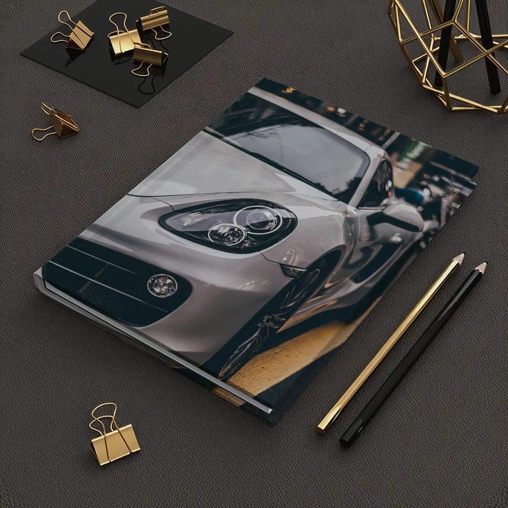 Porsche Cayman Silver Street Urban Setting – Notebooks