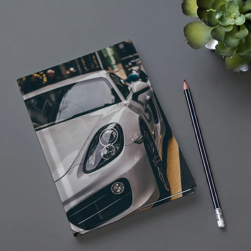 Porsche Cayman Silver Street Urban Setting – Notebooks