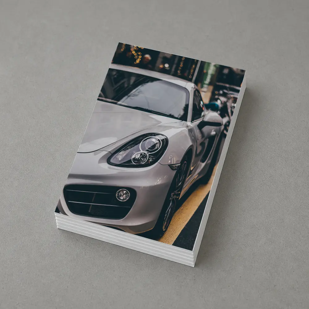 Porsche Cayman Silver Street Urban Setting – Postcards