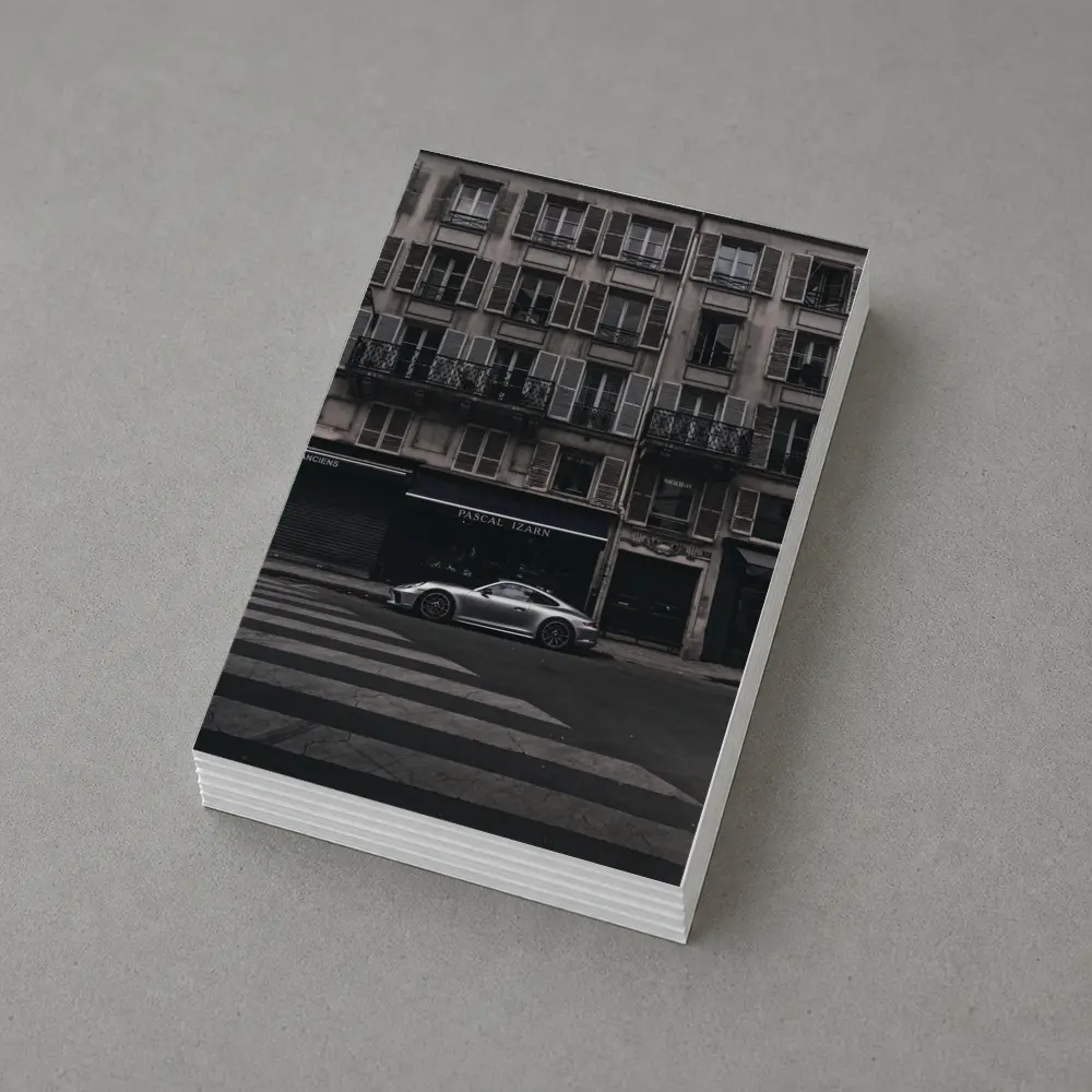 Porsche 911 Parked on Paris Street – Postcards