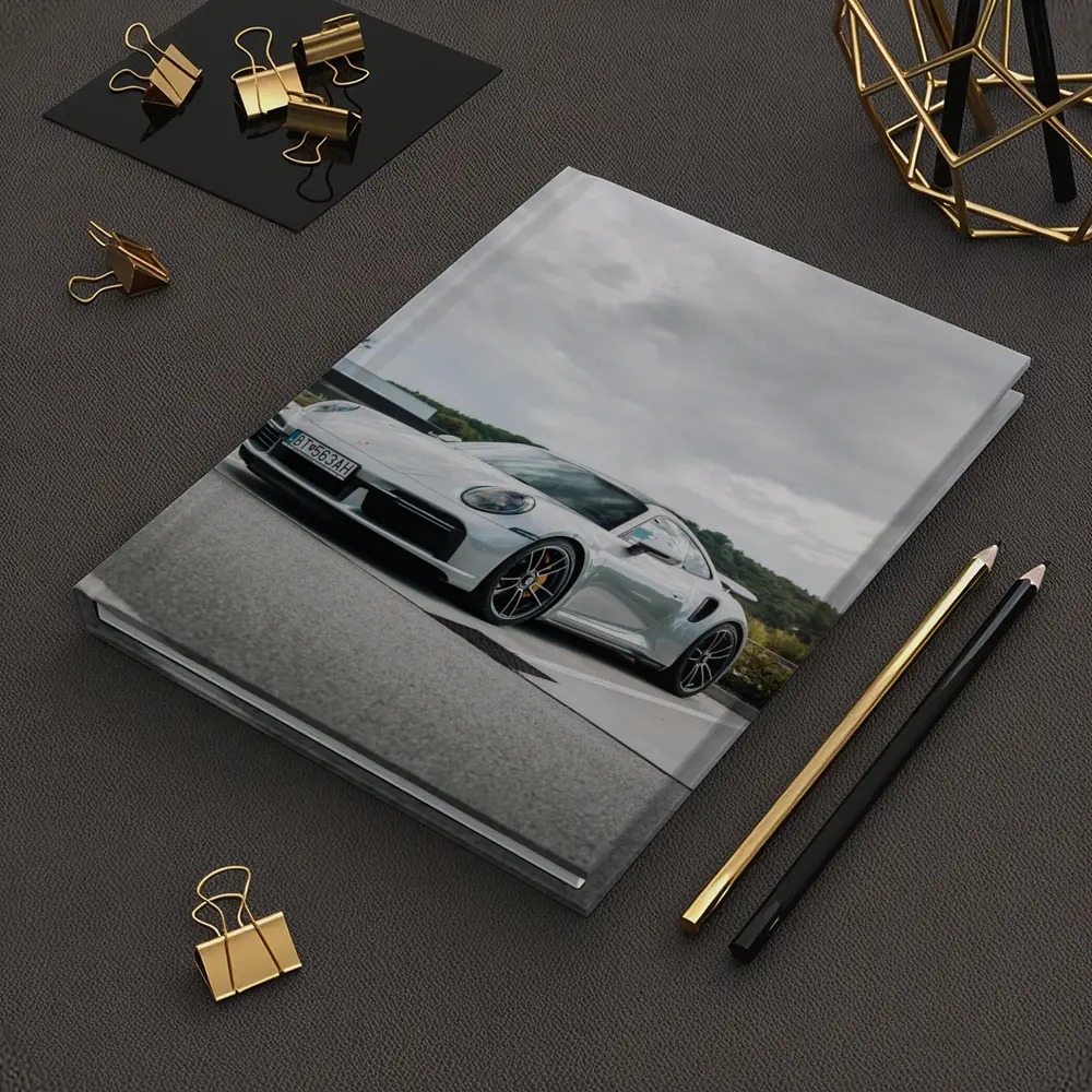 Porsche 911 Turbo Silver Cloudy Sky – Notebooks