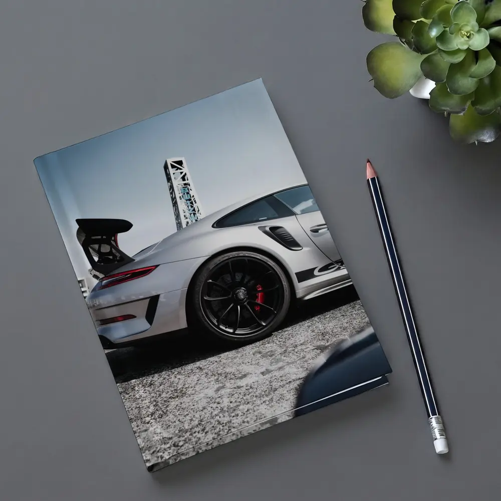 Porsche 911 GT3 Silver Urban Setting – Notebooks