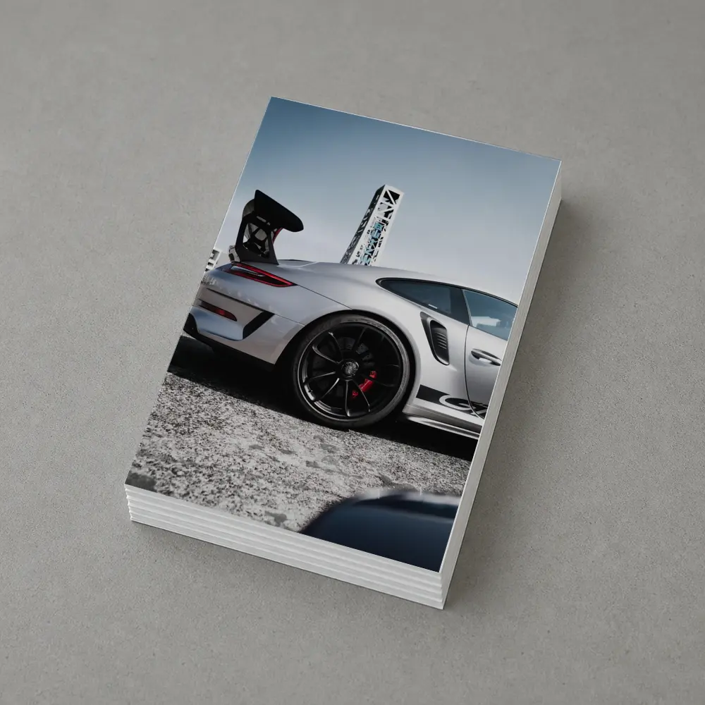Porsche 911 GT3 Silver Urban Setting – Postcards
