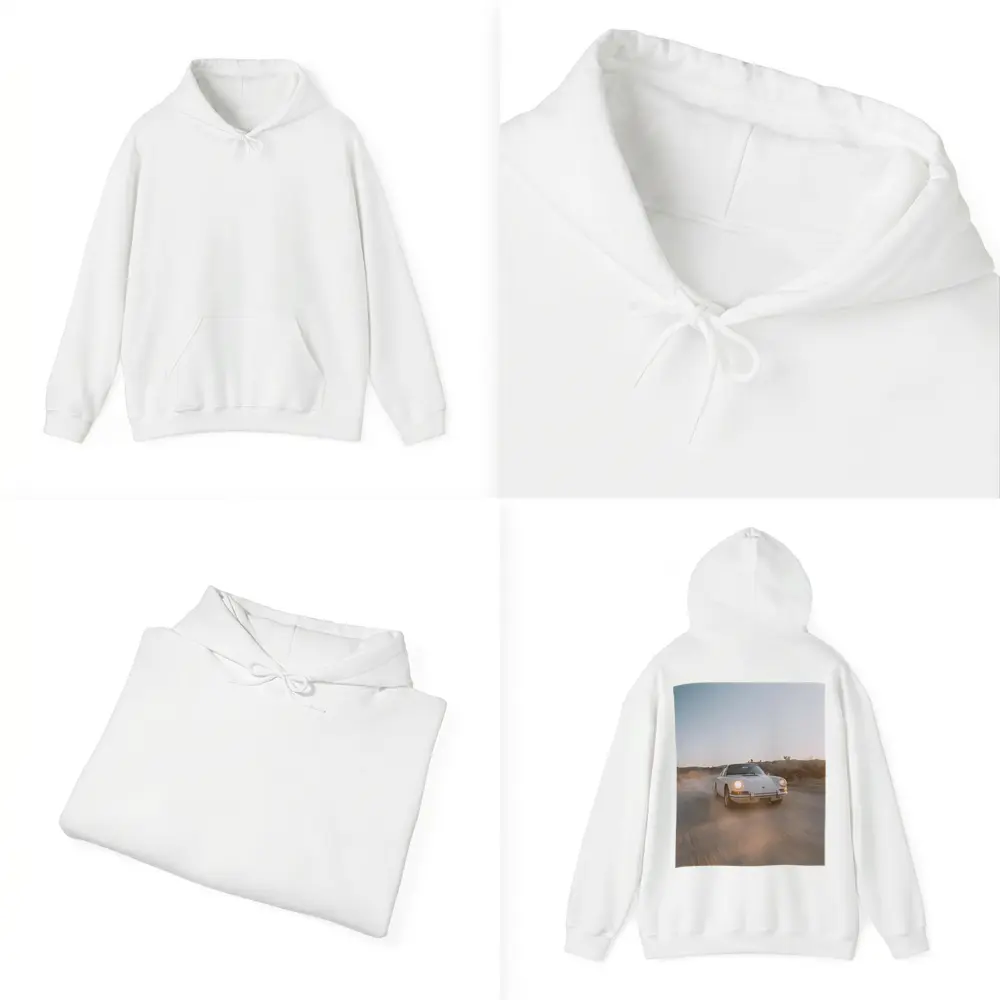 Porsche 911 Classic White Desert Dust Drive – Hoodies