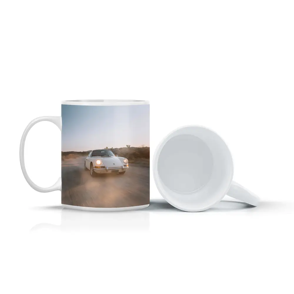 Porsche 911 Classic White Desert Dust Drive – Mugs