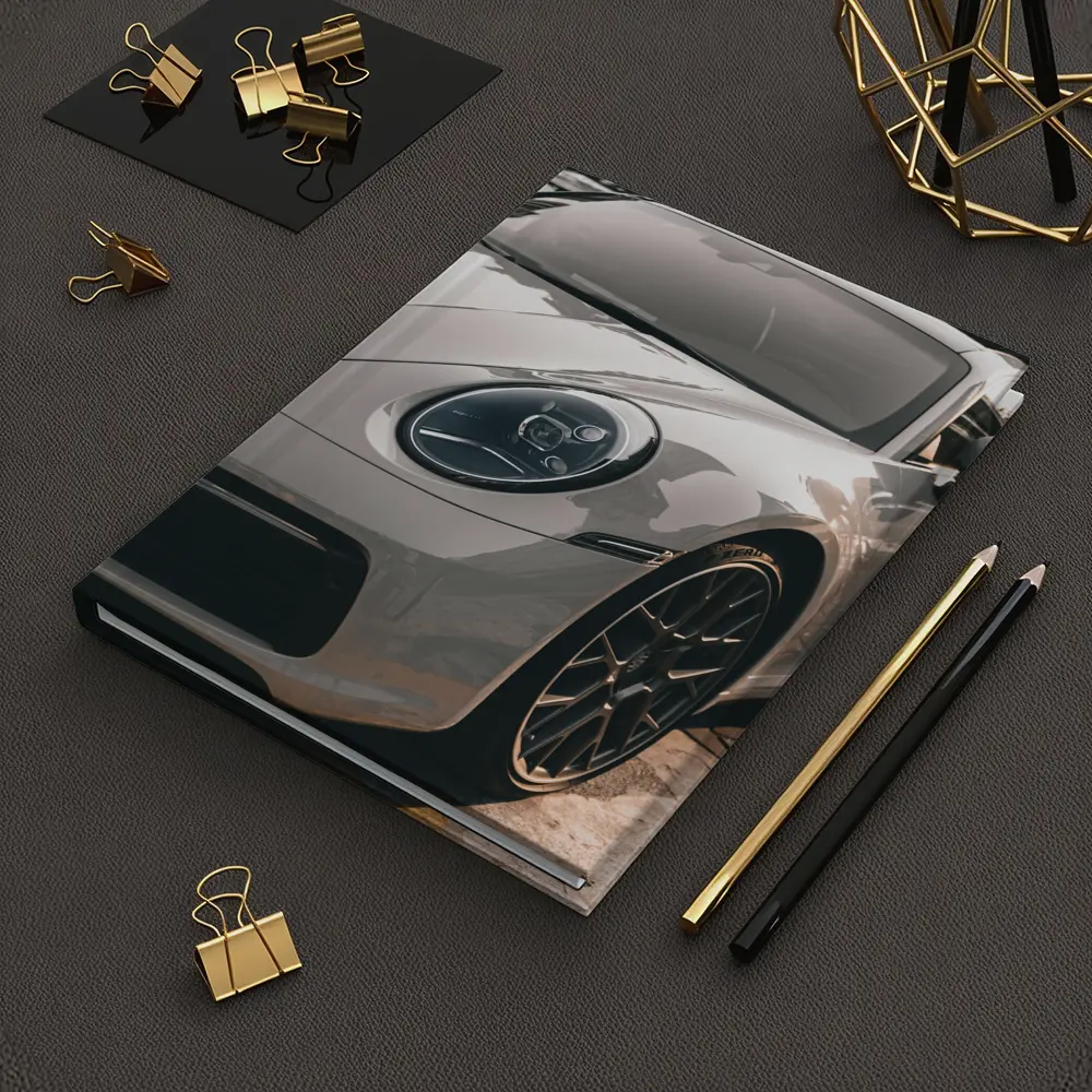 Porsche 911 Silver Sports Car Close Up – Notebooks