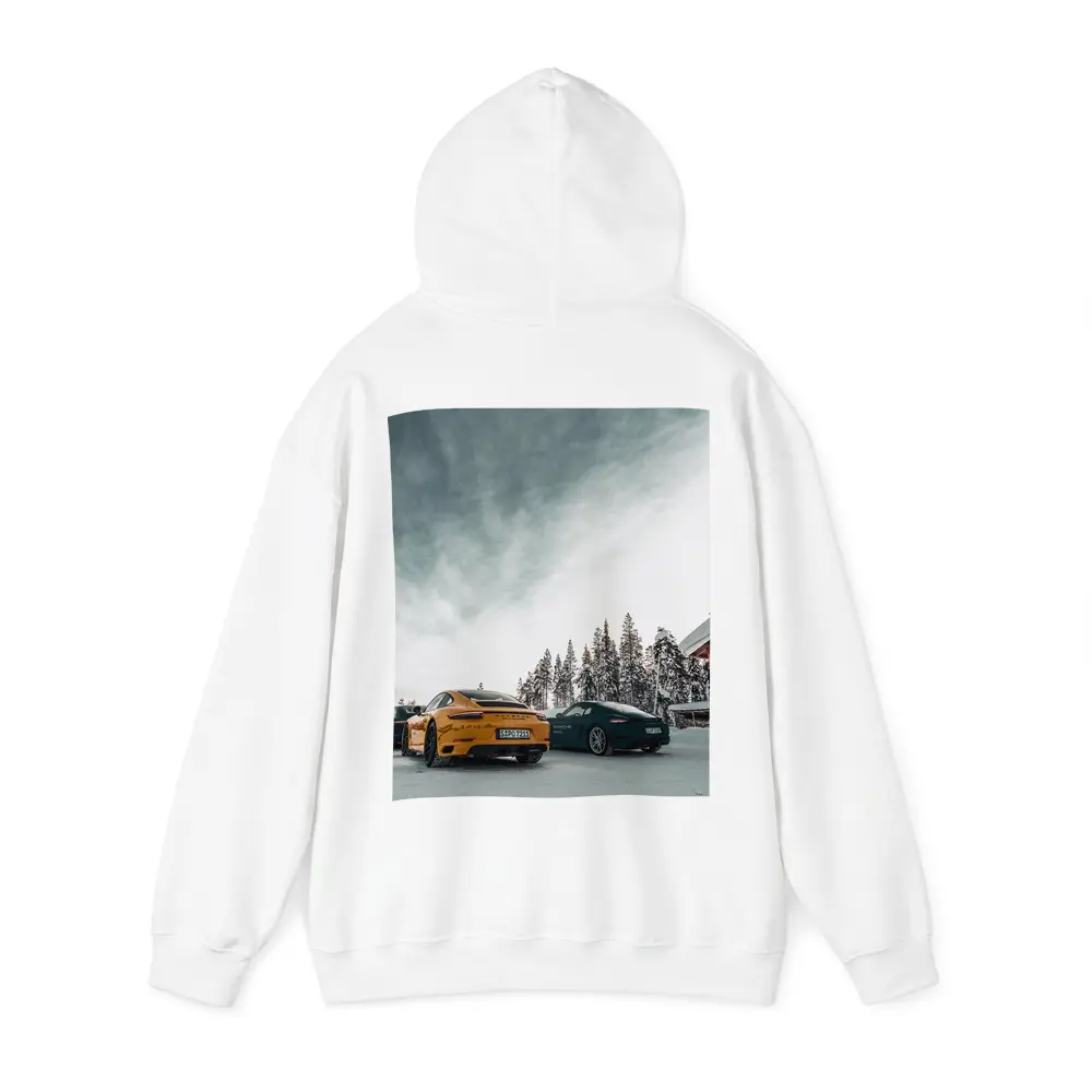 Porsche 911 Yellow Green Snow Winter – Hoodies