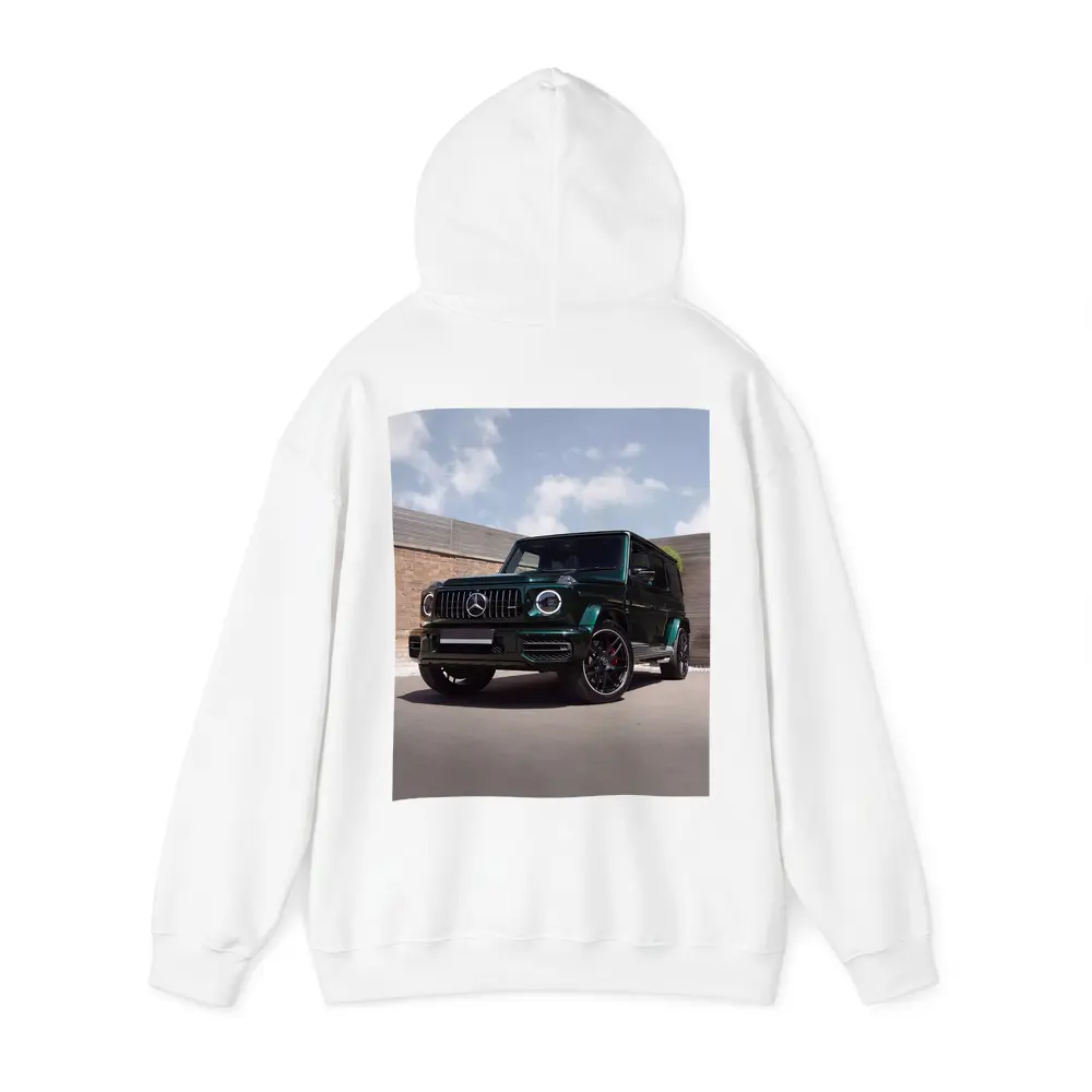 Mercedes G Class Dark Green Urban Setting – Hoodies