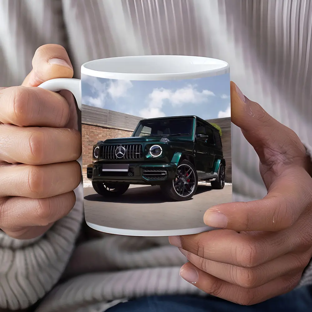 Mercedes G Class Dark Green Urban Setting – Mugs