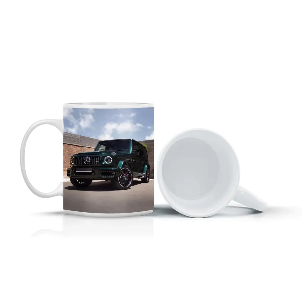 Mercedes G Class Dark Green Urban Setting – Mugs