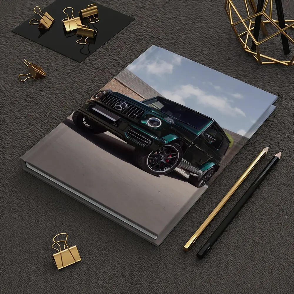 Mercedes G Class Dark Green Urban Setting – Notebooks