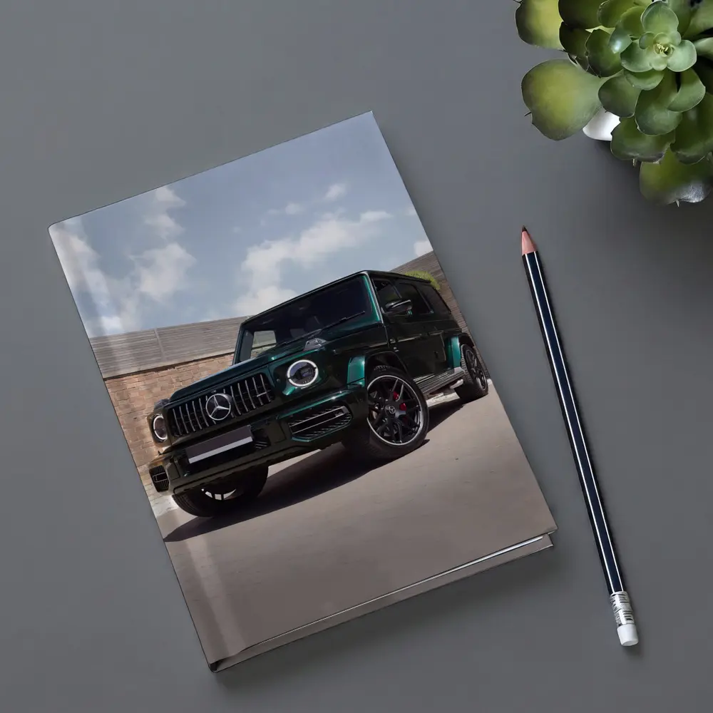 Mercedes G Class Dark Green Urban Setting – Notebooks