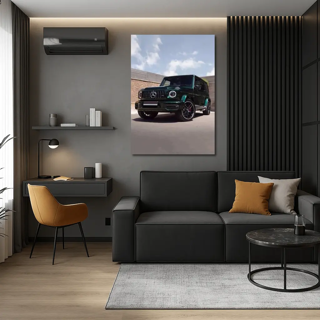 Mercedes G-Class Dark Green Urban Setting – Wall Art