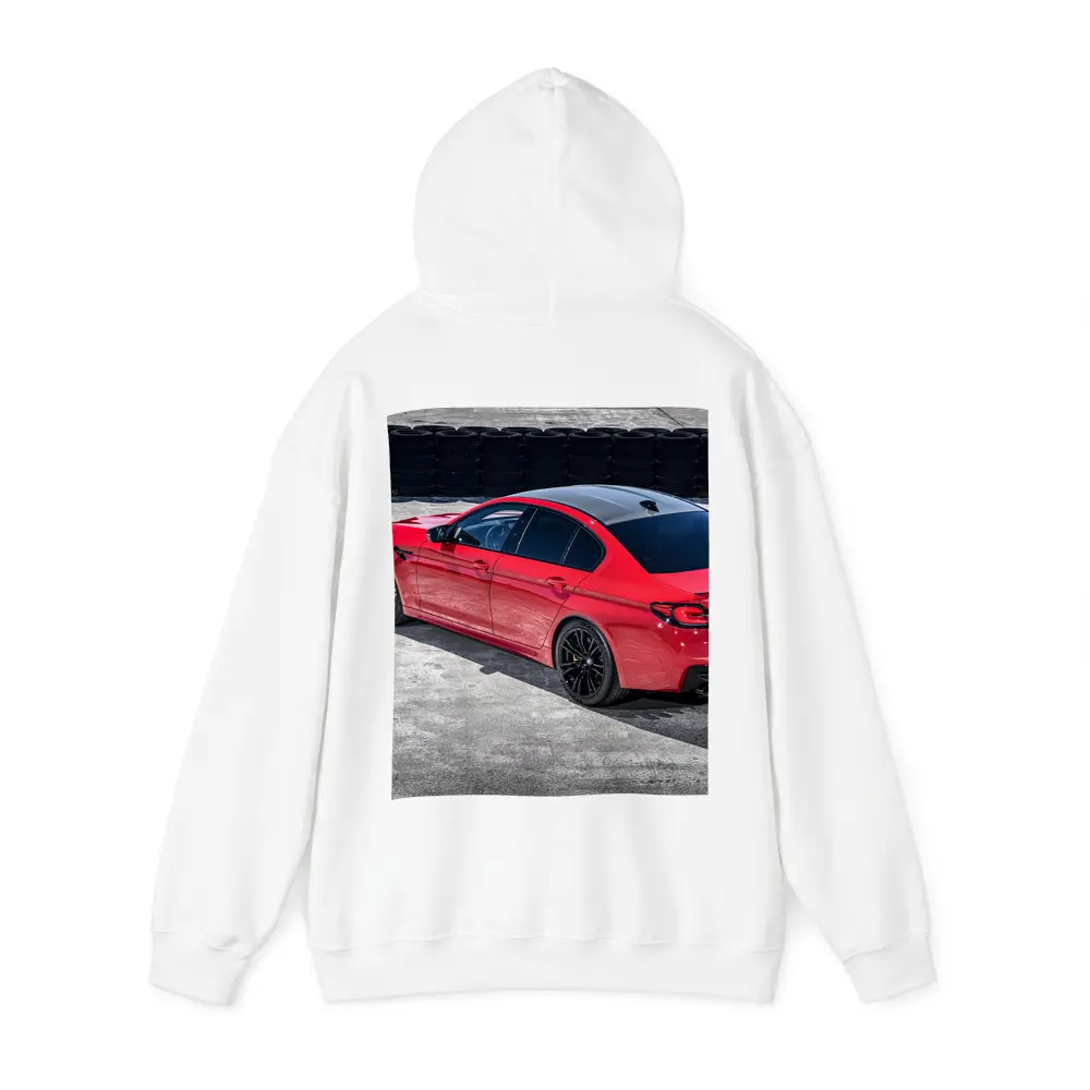 BMW M5 Competition Red on Track – Hoodies