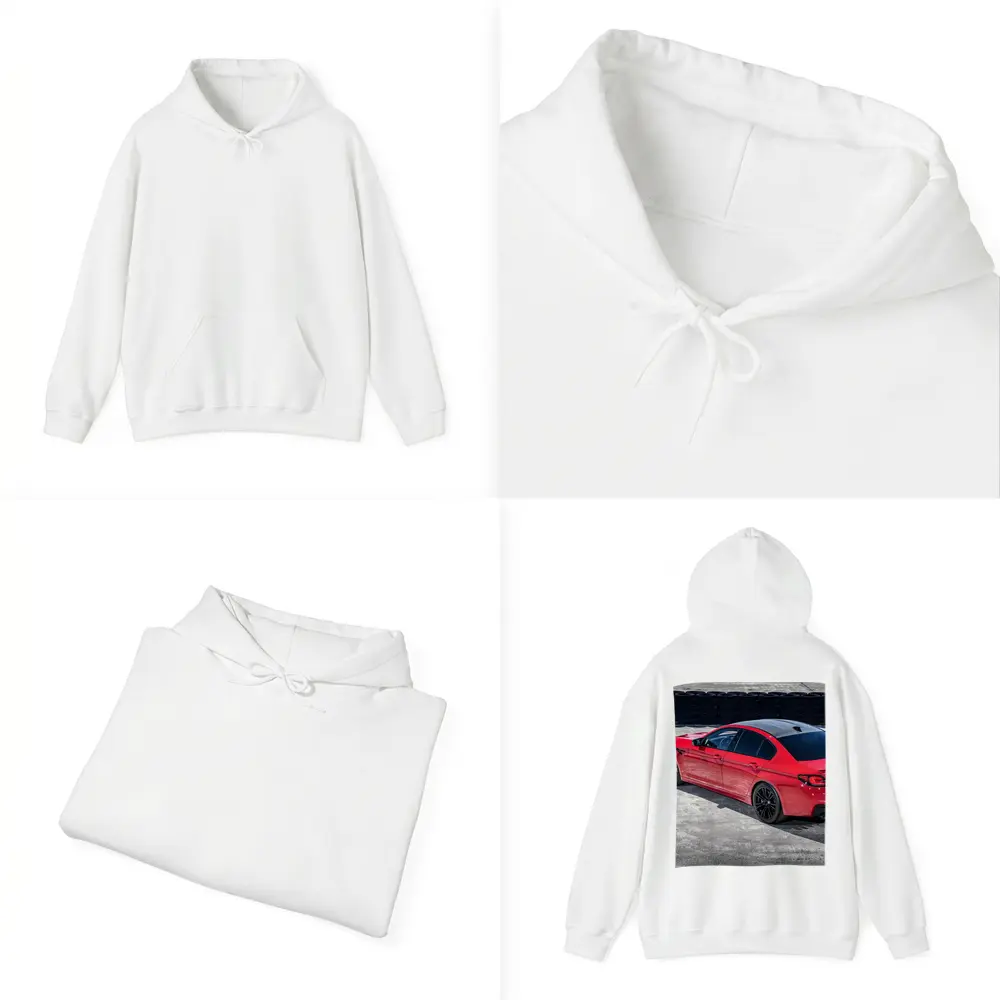 BMW M5 Competition Red on Track – Hoodies