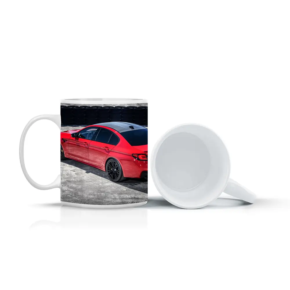 BMW M5 Competition Red on Track – Mugs