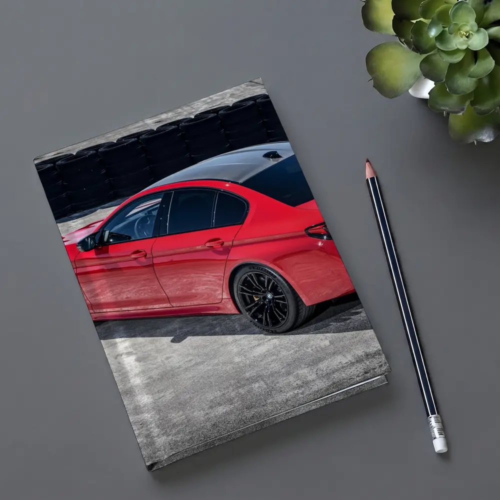 BMW M5 Competition Red on Track – Notebooks