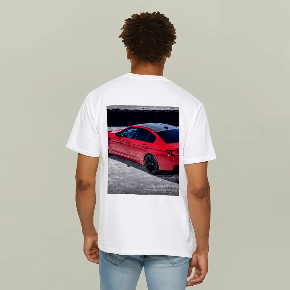 BMW M5 Competition Red on Track – T-Shirts