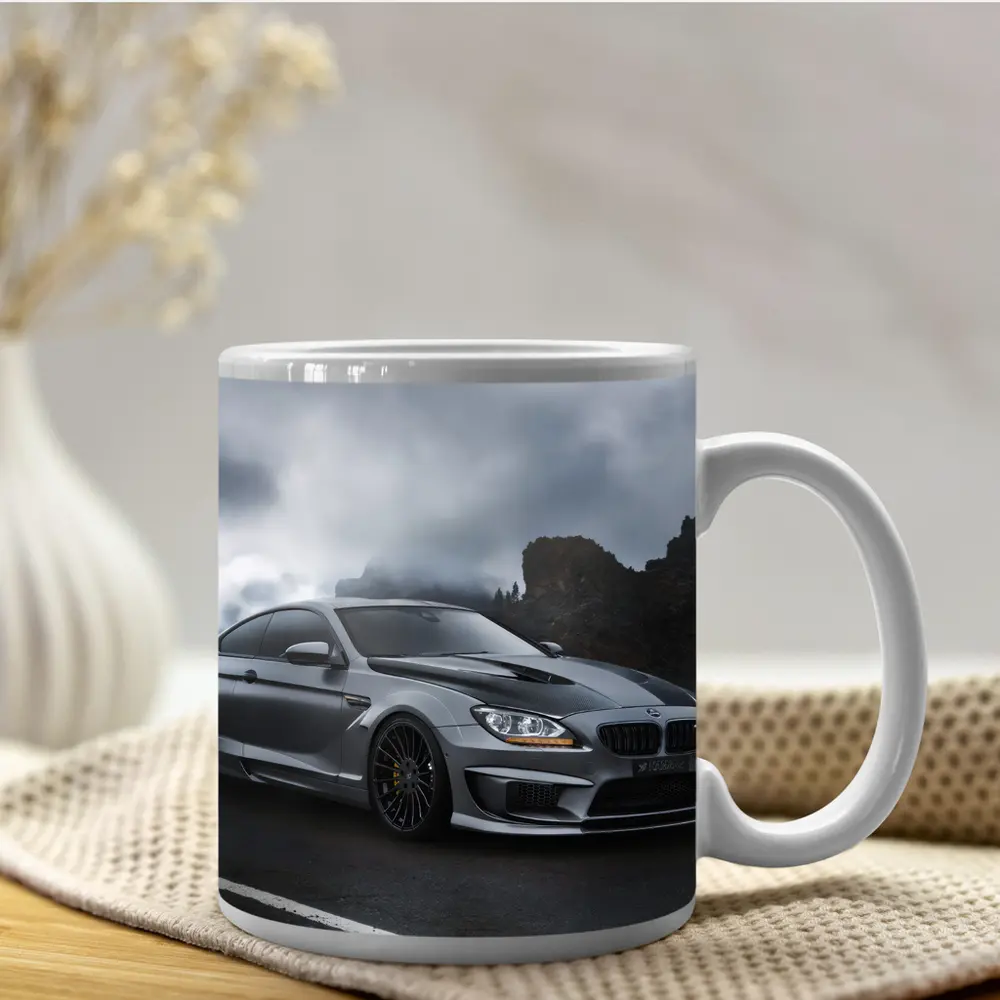 BMW M6 Gray Coupe Mountain Road – Mugs