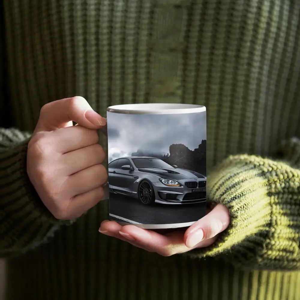 BMW M6 Gray Coupe Mountain Road – Mugs
