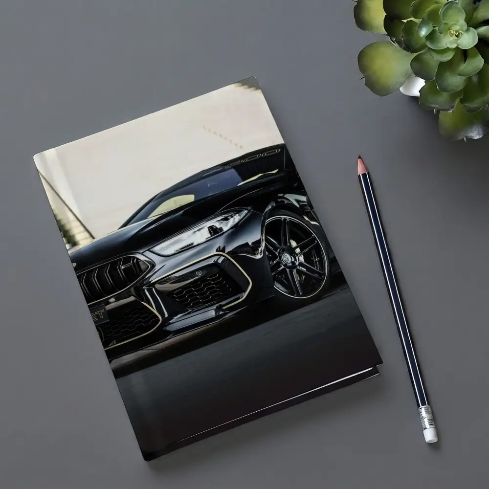 BMW M8 Manhart Black Coupe Urban Setting – Notebooks