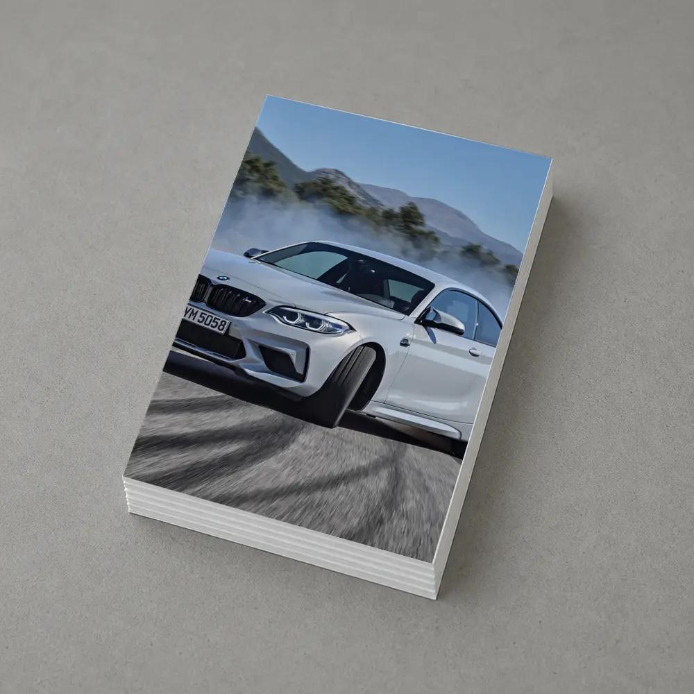 BMW M2 Drifting on Track Smoke – Postcards