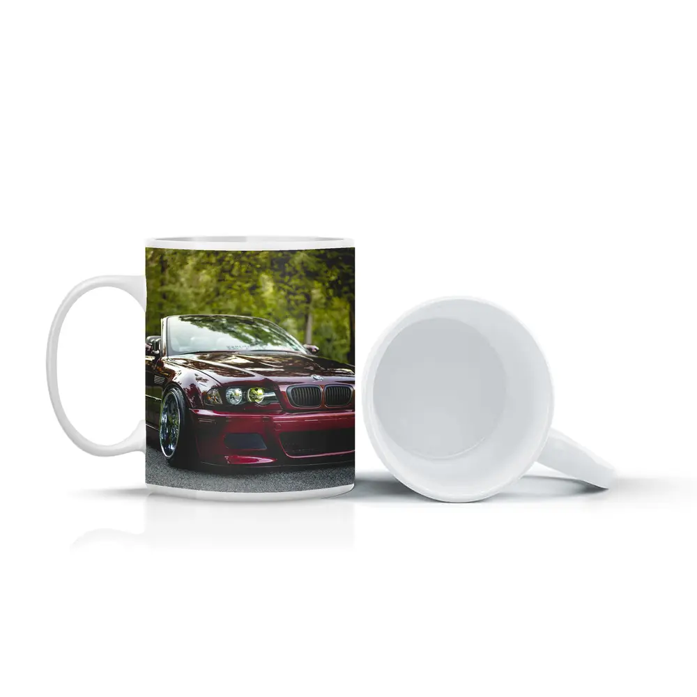 BMW M3 Convertible Slammed Dark Red Park – Mugs