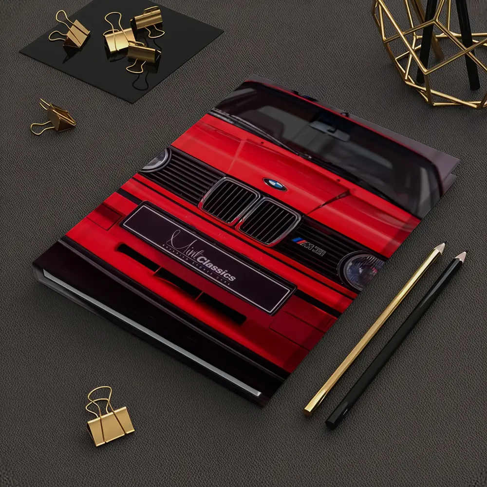 BMW E30 M3 Red Front View Garage – Notebooks