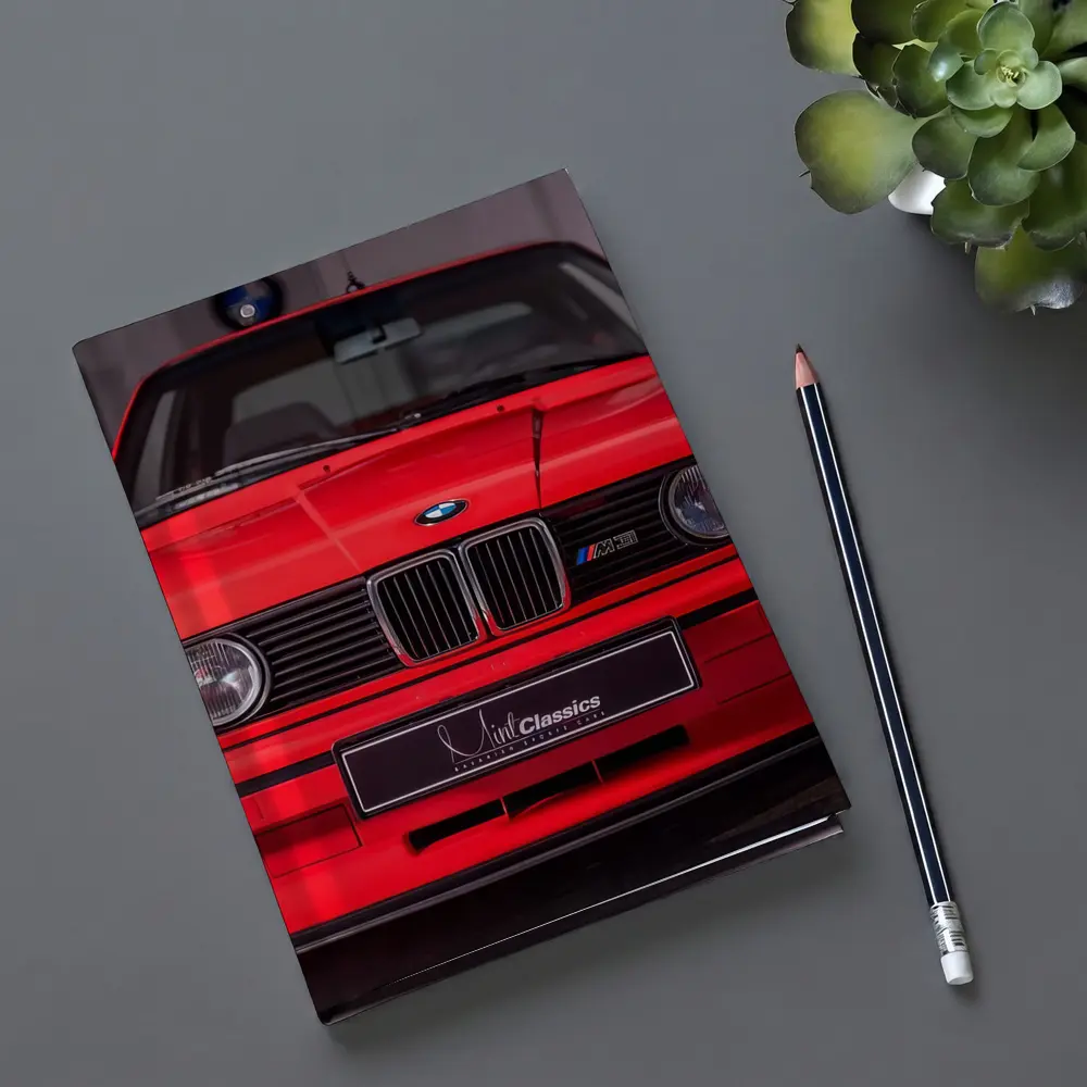 BMW E30 M3 Red Front View Garage – Notebooks