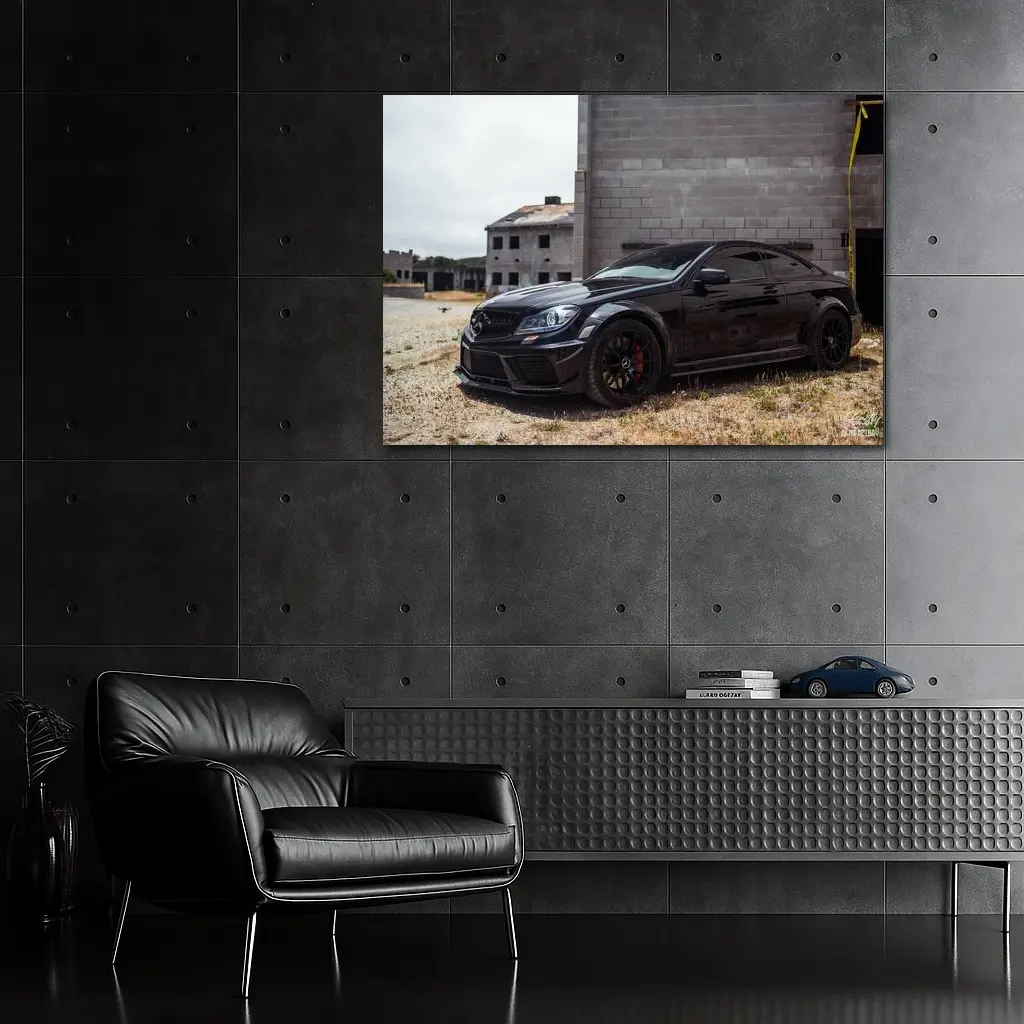 Mercedes C63 AMG Black Series Urban Setting – Wall Art