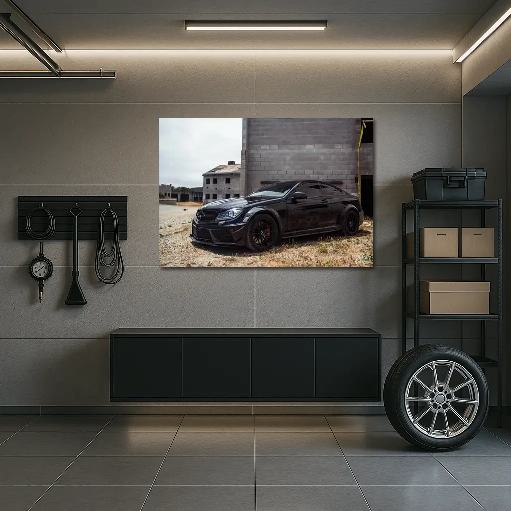 Mercedes C63 AMG Black Series Urban Setting – Wall Art