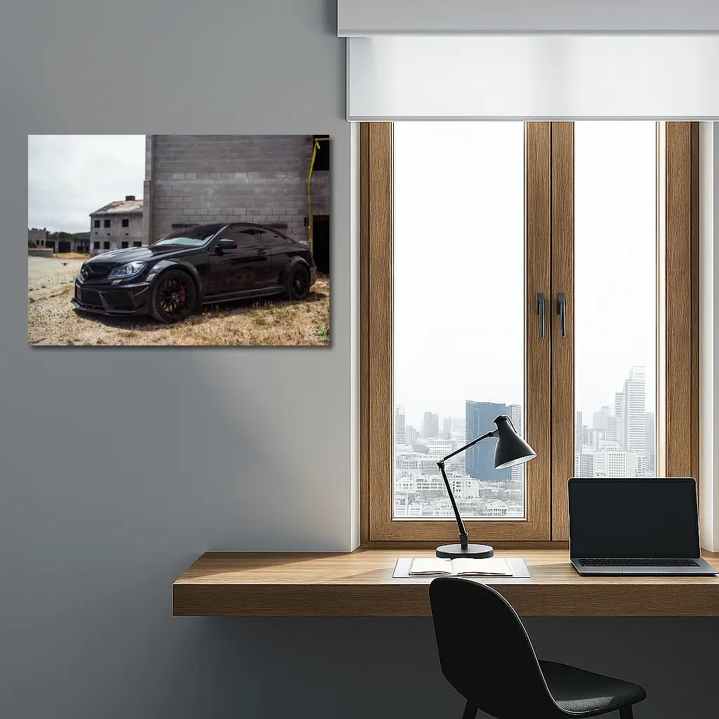 Mercedes C63 AMG Black Series Urban Setting – Wall Art